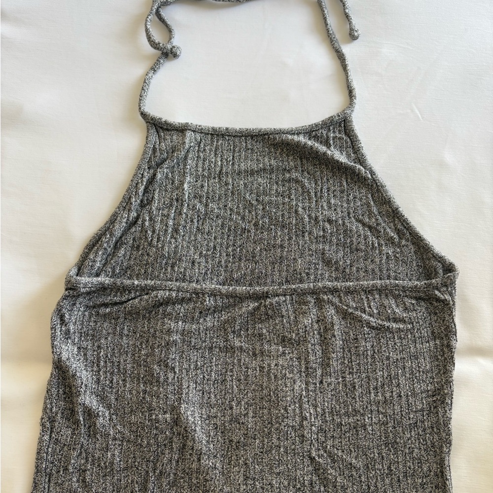 Gray Halter Top - Picture 2 of 2